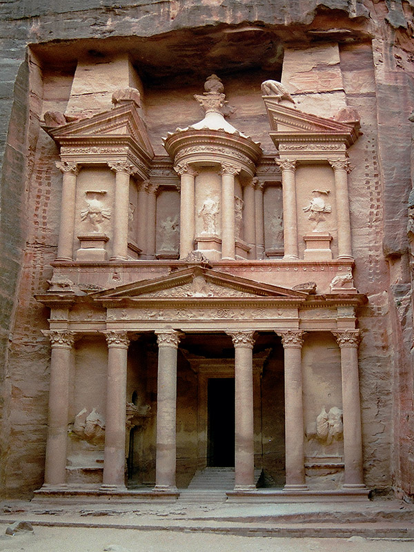 was built between 100 BCE to 200 CE Petra Jordan August 31